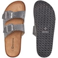 thumbnail image 3 of Alpine Swiss Womens Double Strap Slide Sandals EVA Sole Flat Comfort Shoes, 3 of 6