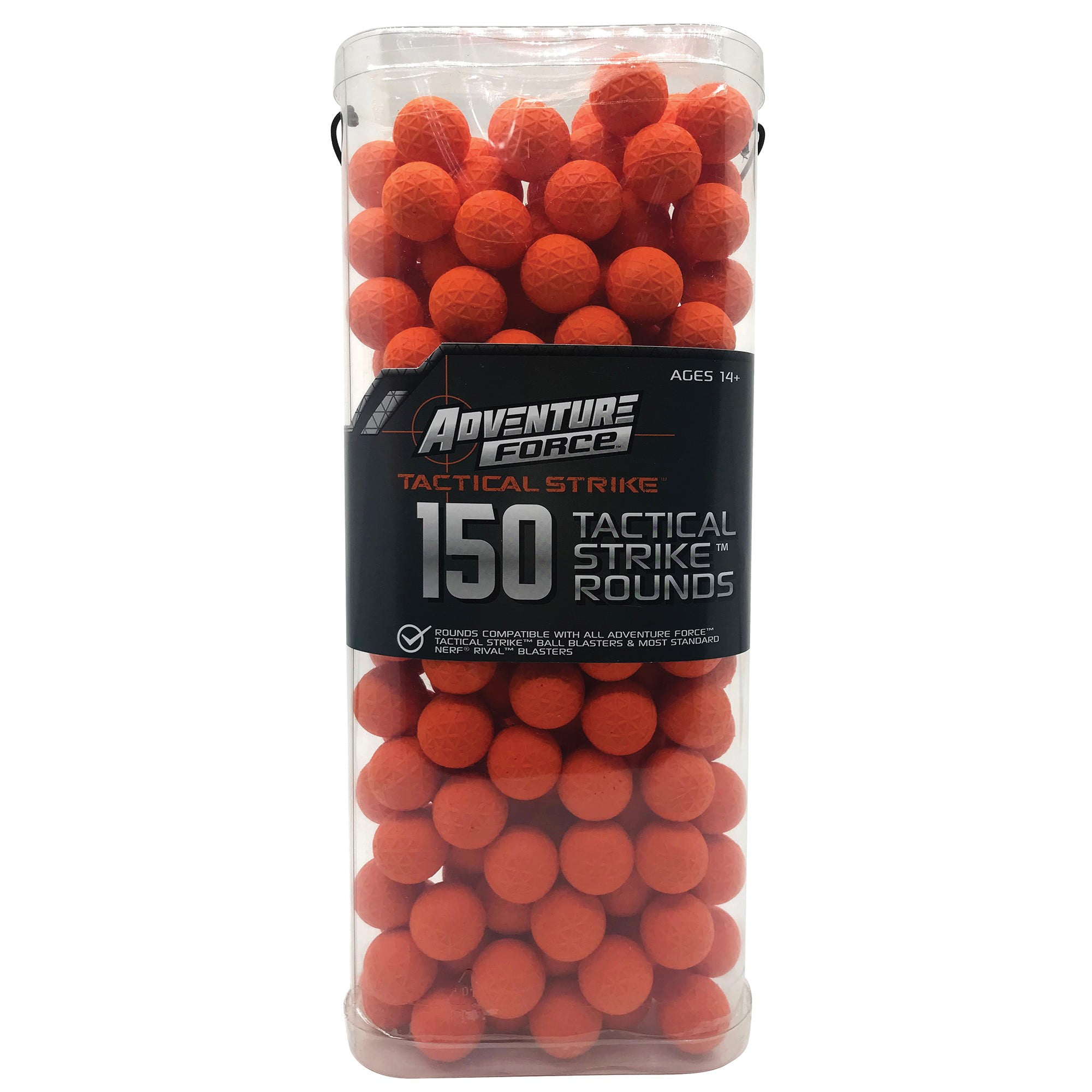 Adventure Force Tactical Strike 150 Round Refill with Ammo Box - Rounds compatible with NERF