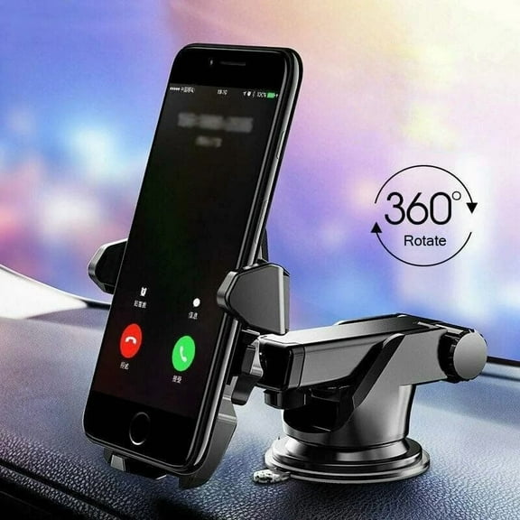 KLYNE- 360° Car Phone Holder Windshield Dash Suction Cup Mount Stand For Cell Phone Gps