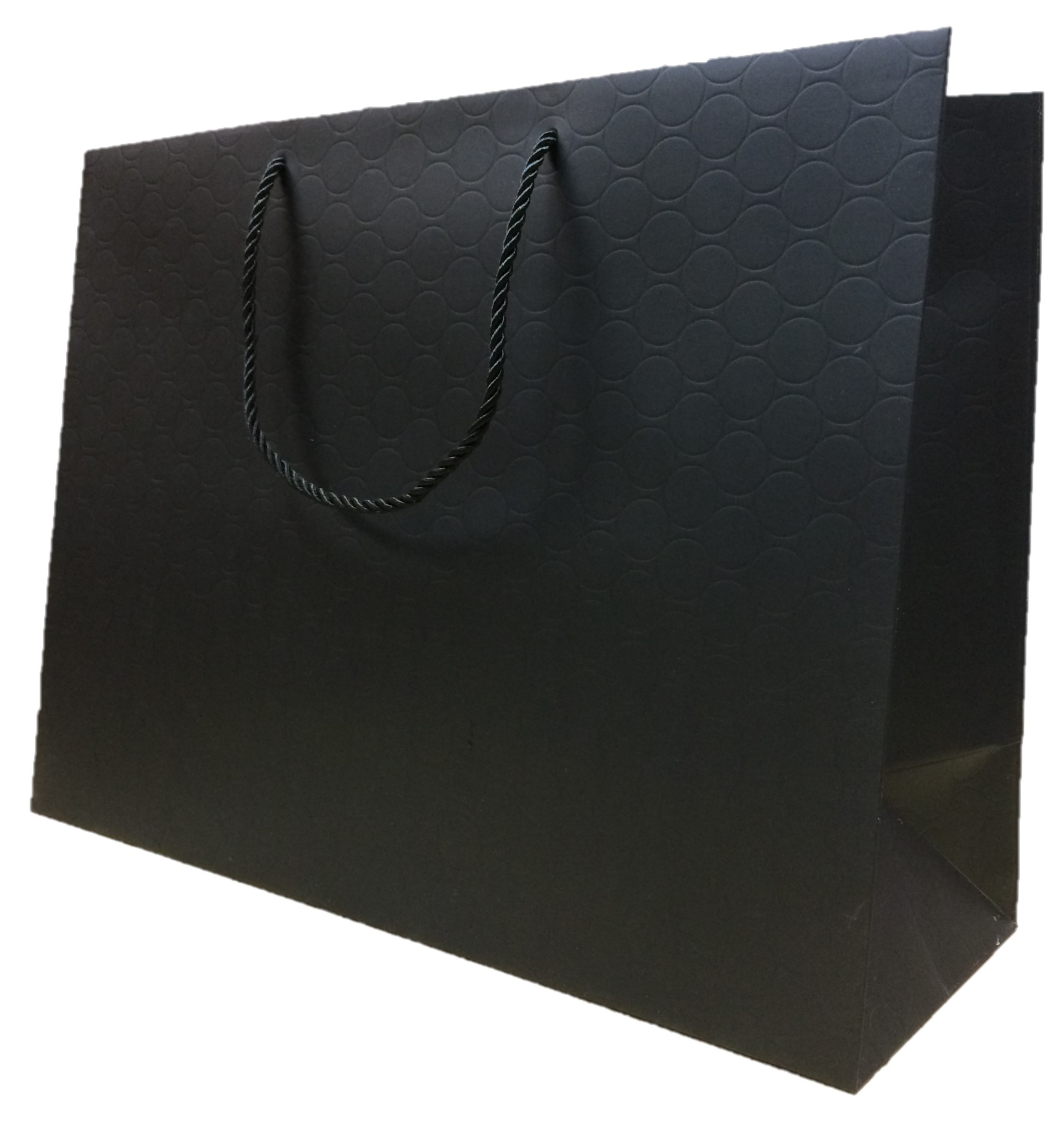 Extra Large Black Gift Bags Bulk with Handles (100 Bags) 16x6x12 Heavy