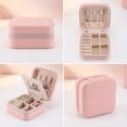 thumbnail image 4 of HeartGoods Jewelry Box, Jewelry Organizers and Storage, Compact, Exquisite, Mini Earrings, Rings Box - Travel Accessory Storage Box with Mirror, Pink, 4 of 6