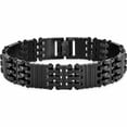 thumbnail image 4 of Stainless Steel Brushed And Polished Black Ip-Plated 8.5In Bracelet Made In China -Jewelry By Sweet Pea, 4 of 8