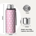 thumbnail image 7 of 20 Oz Pink Cute French Bulldogs Coffee Tumbler Double Wall Insulated Stainless Steel Water Bottle | Metal Reusable Thermoses Flask with Cup Cap | Leak & Sweat Proof with Anti-Dust Lid, 7 of 7