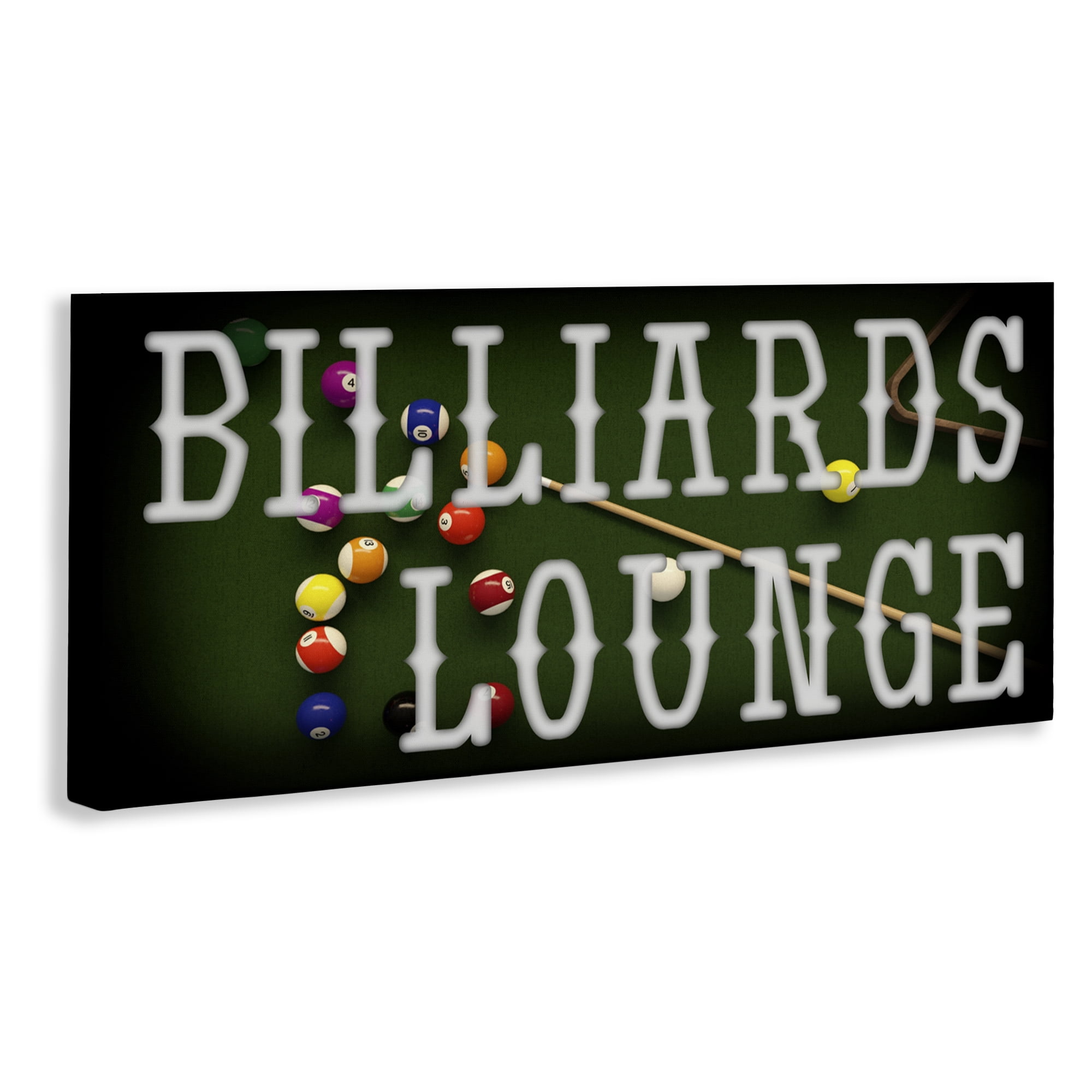 Stupell Industries Billiards Lounge Recreation Canvas Wall Art, design by Marcus Prime
