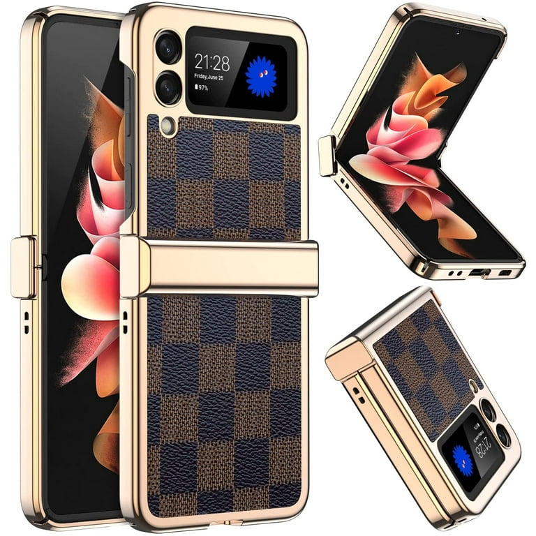 LV Clear Black/Pink Hard TPU Case with Patterns