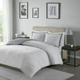 thumbnail image 4 of Home Essence Braydon Reversible Stripe Down Alternative Comforter Mini Set, Twin, Grey, 4 of 11