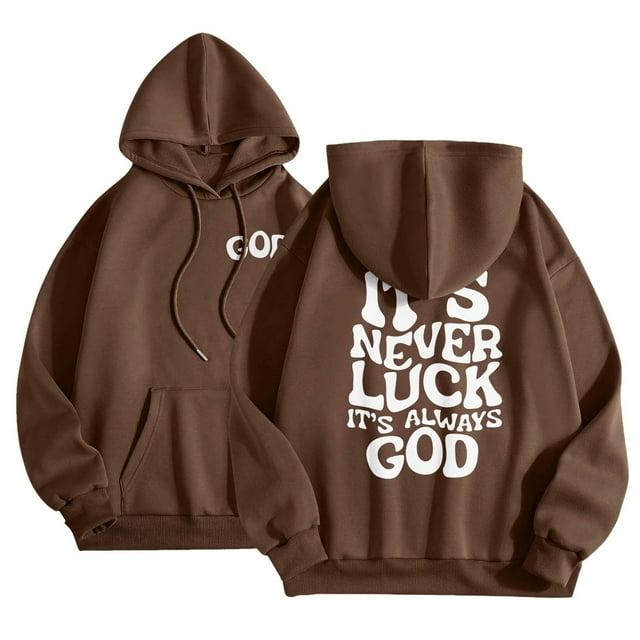 HNMKIU Chandail à Capuche Graphique Automne Hiver Col Imprimé Couleur Unie Manches Longues