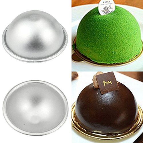 Joernso Hemisphere 3D Aluminum Ball Sphere Cake Pan Sugarcraft Bakeware Decorating Mold