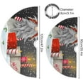 thumbnail image 3 of Coolnut Christmas Tree Skirt Santa Xmas Tree Skirt, Floor Door Round Mat Decorations for Holiday Party Home Christmas Day Ornaments,35.4", 3 of 6
