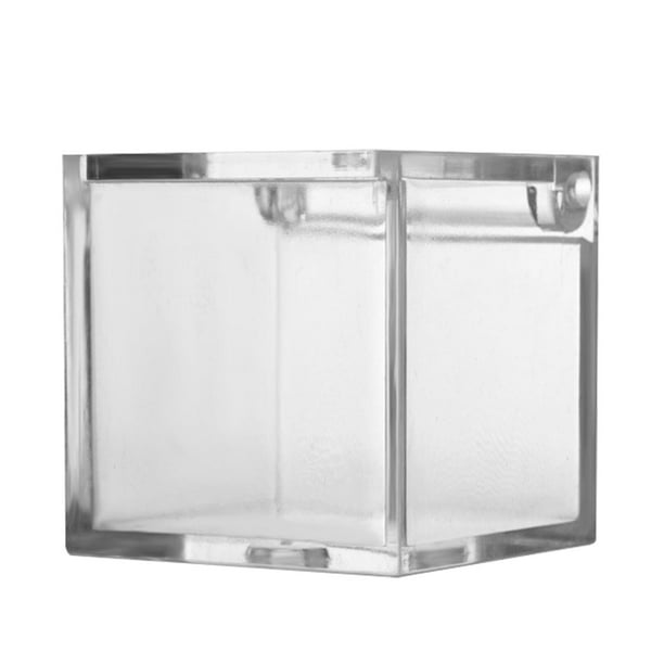 2pcs Clear Storage Box Container Candy Snack Boxes Stackable 7.5cm10cm
