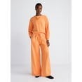 thumbnail image 2 of Scoop Women's Pleated Wide-Leg Sweatpants, 29'' Inseam, Sizes XS-XXL, 2 of 5