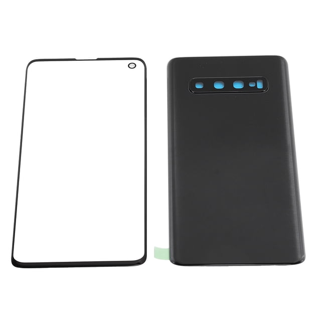 Cubierta de Vidrio Posterior y Panel de Vidrio Exterior Bling Bling Para Samsung S10 G973 Negro