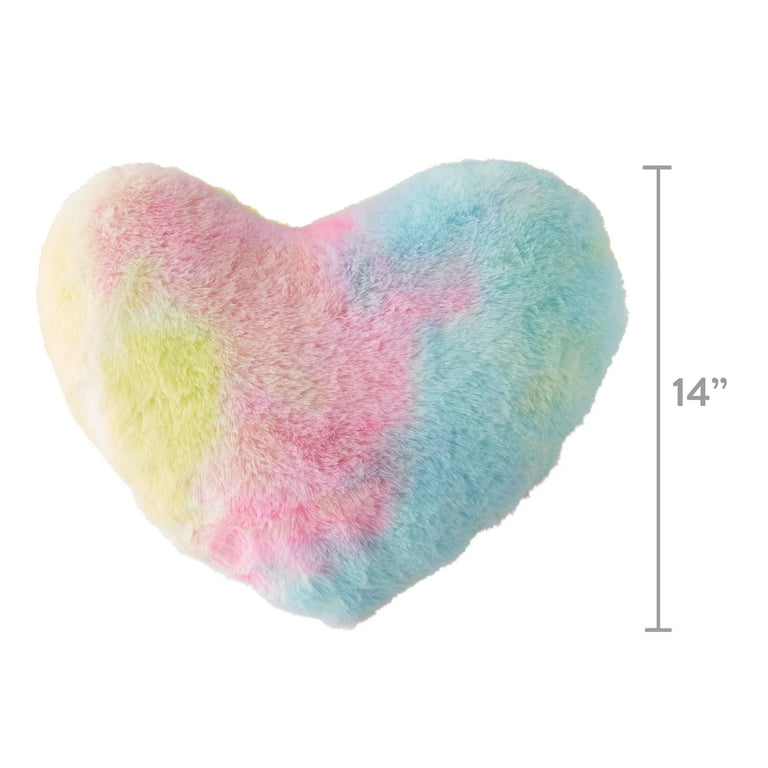 Parent s Choice Plush Tie Dye Heart Shape Toddler Pillow 1 count Walmart