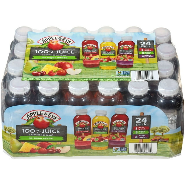 Apple & Eve 100% Juice Variety Pack, 10 fl. oz., 24 pk.