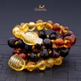 thumbnail image 5 of Amberalia Set of Adult Amber Necklace 17.7" (45cm) and Adjustable knotted Amber Bracelet (6.3" + 3.5") Genuine Baltic Amber, Lab Tested Polish Rainbow, 5 of 7