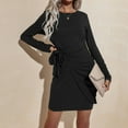 thumbnail image 2 of Femmes Robe, Robe d'Automne Col Rond Robe Décontractée Robe Ultra Sensible, 2 of 5