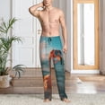 thumbnail image 2 of Sikiie Swimming Goggled Flamingo Mens Pajama Pants Sleep & Lounge Pants, PJ Bottoms With elastic waistb and Pockets X-Large, 2 of 6