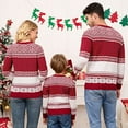thumbnail image 4 of GymChoice Knitted Christmas Sweater For Family,Reindeer Snowflakes Knitted Pullover, 4 of 5