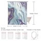 thumbnail image 5 of RosieLily Cortina de ducha morada, cortinas de ducha azules para baño, juego de cortina de ducha abstracta con 12 ganchos, 72 ancho x 72 alto, 5 of 5