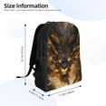 thumbnail image 4 of Easygd Cool Black Gold Dragon Versatile and Stylish Backpack: Comfort, Storage, and Durability for College,Work, Travel, and Everyday Use, 4 of 8