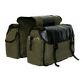 thumbnail image 3 of Maoww Saddle Canvas Large Capacity Rear Rack Luggage Carrier Bag Outdoor Sports Road Cycling Back Seat Organizer Pouch Green, 3 of 9