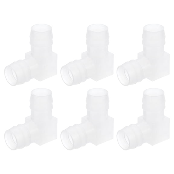 Uxcell 5/8" 90 Degree Elbow Hose Barb, 6Pack Aquarium Air Valve Connector Tubing for Fish Tank Pond Air Line
