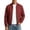 Red, variant on Men's Grid Print Bomber Jacket Zip Up Baseball Collar Lightweight Casual Coat with Pockets Red 2XL