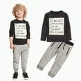 thumbnail image 2 of Hessimy Baby Boy Fall Winter Clothes Outfits Hooded Long Sweatshirt Pants Set Toddler Clothes Baby Clothing Set Pure Cotton Suit For Baby Boys And Girls (Black,3-4 Years), 2 of 9
