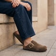 thumbnail image 5 of Cushionaire Rusty Genuine Leather Clogs for Women, Comfortable Slip On Womens Shoes with Adjustable Buckle and Soft Memory Foam, 5 of 20
