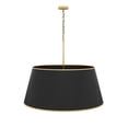 thumbnail image 4 of Aiwen Matte Black Drum Pendant Light 8-Light Industrial Ceiling Light Fixture Kitchen Island Chandelier, 4 of 10