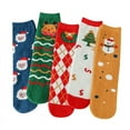 thumbnail image 3 of Kmdttou Christmas Men's And Women's Fall/Winter New Adult Medium Socks Casual Soft Lightweight Quarter Socks, 3 of 8