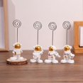 thumbnail image 3 of Astronaut Business Card Holder Reusable Fine Workmanship Restaurant Menu Stand Metal Holder Stand Desktop Card Holder, 3 of 5