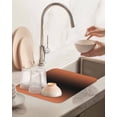 thumbnail image 4 of Ombre Dish Drying Mat 18x24 inch Orange and Black Gradient Super Absorbent Microfiber Dish Drying Pad for Kitchen Countertops Sink Dish Drainer Racks Coffee Bar Mats 2 Pack, 4 of 8
