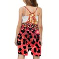 thumbnail image 5 of Jinhomg Little Girls Jumpsuit Cute Floral Printed Overall Pants Casual Loose Fit Spaghetti Straps Onesie Summer Shorts Toddler Kids Romper with Pocket Sales Today Clearance Multicolor 11 Years, 5 of 6