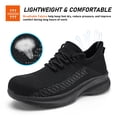 thumbnail image 3 of NIFOFISE Zapatos sin Cordones con Punta de Acero para Hombre Mujer Ligeros Transpirables para Trabajo, 3 of 7
