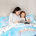 thumbnail image 4 of Castle Fairy Kawaii Axolotl Twin Bedding Sets,Blue Cosmos Animal Bedding Comforter Set, 4 of 8