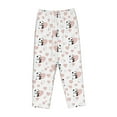 thumbnail image 4 of Xecao Heart Panda Women's Straight Lounge Pajama Pants: The Epitome of Relaxed Sleepwear, 4 of 9