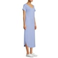 thumbnail image 2 of Time and Tru Women's Maxi Dress with Short Sleeves, 2 of 6
