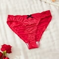 thumbnail image 2 of Women's Seamless Cheeky Underwear Cute Soft Satin Low Rise Stretch Hipster Bikini Panties, 2 of 7