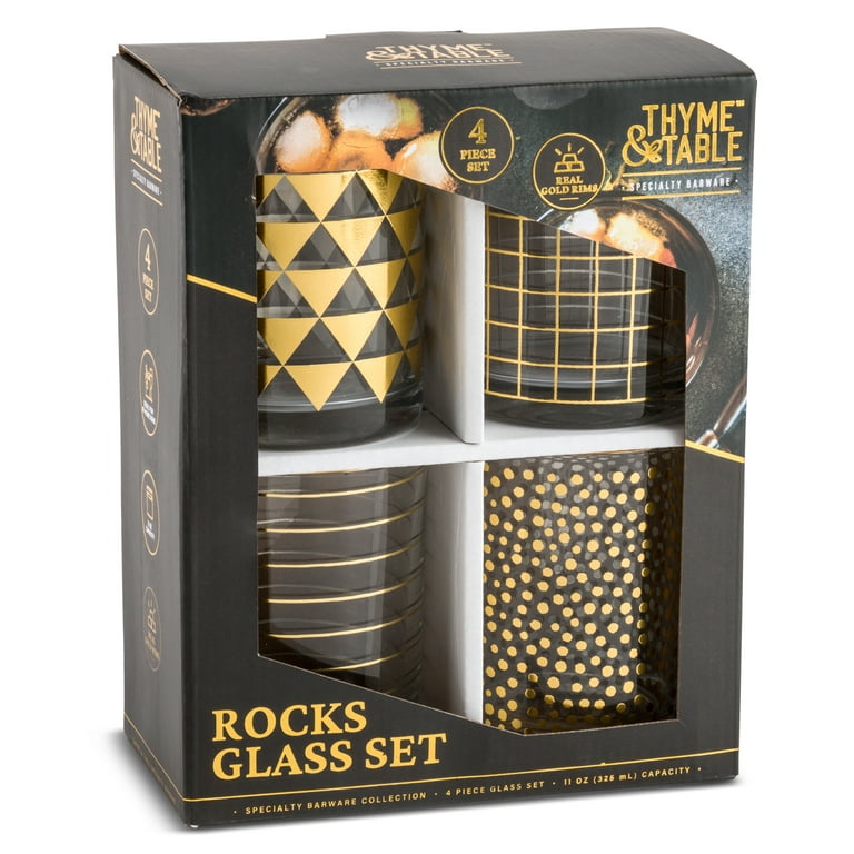 Snap-Lock Glass Storage Gold 6-Pc – Thyme&Table