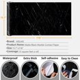 thumbnail image 2 of VEELIKE Matte Black Marble Wallpaper Peel and Stick Countertops for Kitchen 15.7''x118'' Marble Countertop Contact Paper Waterproof Self Adhesive Vinyl Countertop Stick Paper for Bathroom Furniture, 2 of 8