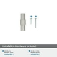 thumbnail image 4 of Amerock Faraday 2 inch (51mm) Length Satin Nickel Cabinet Knob, 4 of 6
