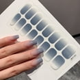 thumbnail image 4 of 16 Sheets Nail Polish Stickers Full Nail Wraps Stick on Nail Polish Strips Self Adhesive Gel Nail Strips Fingernails Sticker Nails (Stylish Style), 4 of 5
