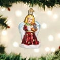 thumbnail image 2 of Old World Christmas Blown Glass Ornament for Christmas Tree, Red Angel Holding Lyre, 2 of 4