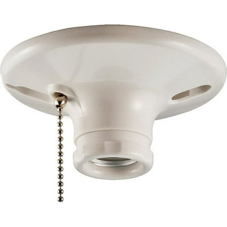 

Eaton Wiring Devices S759W-CD-SP Ceiling Lampholder With Pull Chain 660 W Medium White Thermoset Plastic
