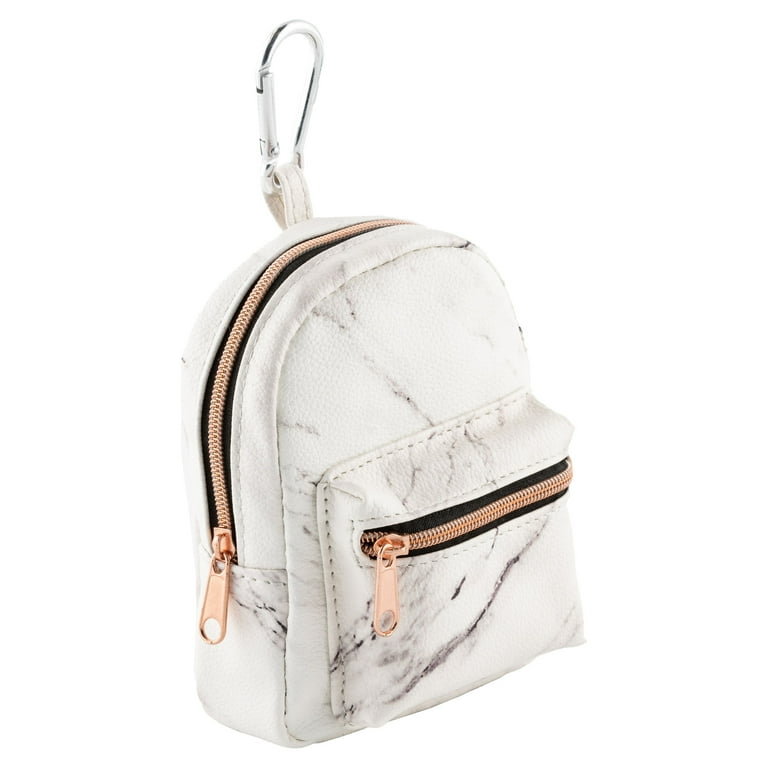 Marbled Mini Backpack - Pink & White  Bags, Stylish school bags, Pink  backpack