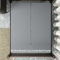 thumbnail image 3 of Continental Sleep 1.5" Split Wood Bunkie Board King Size Bed - 2-Piece Under Mattress Support Board, Fully Assembled, Fabric Ventilation Cover - Replaces Wooden Slats or Box Spring for Loft, Bunk Bed, 3 of 7