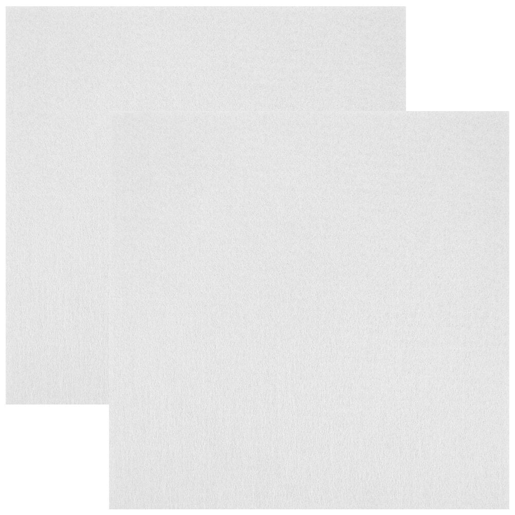 HONITANO White Felt Acoustic Soundproofing Panels 2-Pack for Office, Theater, Studio 11.8x11.8x0.35in
