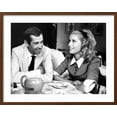 thumbnail image 2 of Art.com Catherine Deneuve and Roger Vadim Having a Cup of Tea in 1960 Photographic Print by DR, Brown Frame Wall Art, 29" x 23", 2 of 5