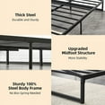 thumbnail image 4 of 10 Inch Metal Twin Size Platform Bed Frame with Metal Slat Support Mattress Foundation, No Box Spring Needed, 4 of 5